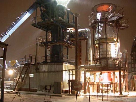 Установка по газификации твердого топлива методом пиролиза Салют
