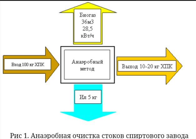 Анаэробная очистка стоков спиртового завода